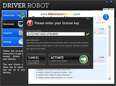Unlock driver robot: Serial Key Archive.
